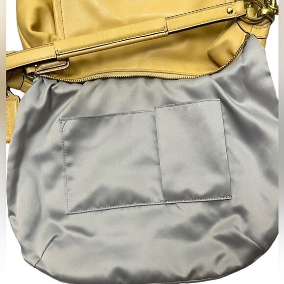 Coach Kristin F22306 in Buttercup Leather Crossbody/Shoulder Bag w/Gold Fittings - Picture 12 of 13